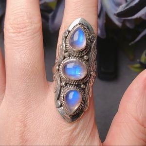 ‼️Clearance‼️Sterling silver moonstone ring